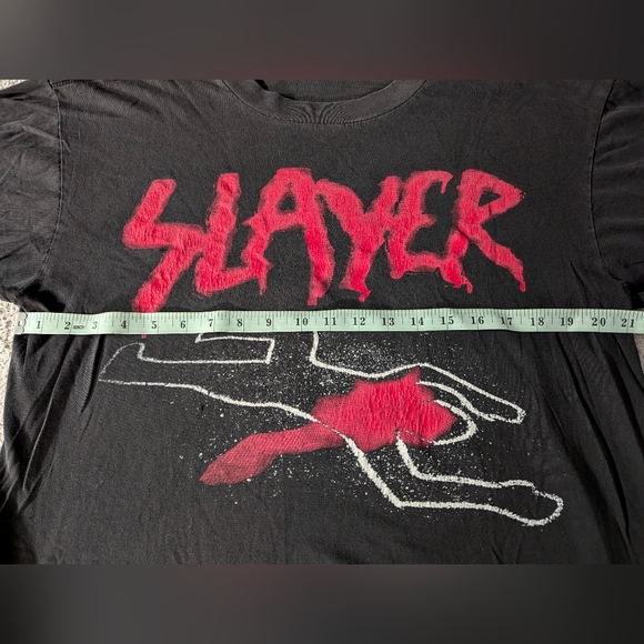 VINTAGE RETRO SLAYER T-SHIRT MEN'S SIZE LARGE - Picture 2 of 3